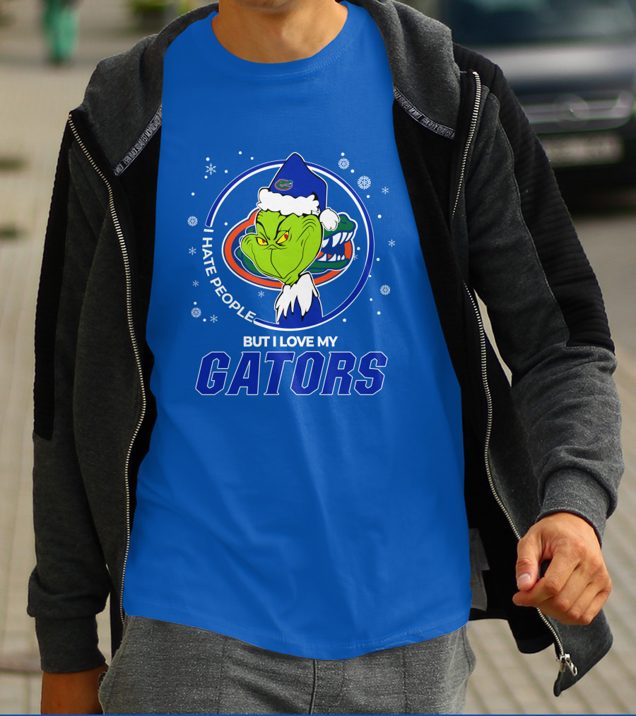 Grinch Santa I Hate People Love My Florida Gators T-Shirt
