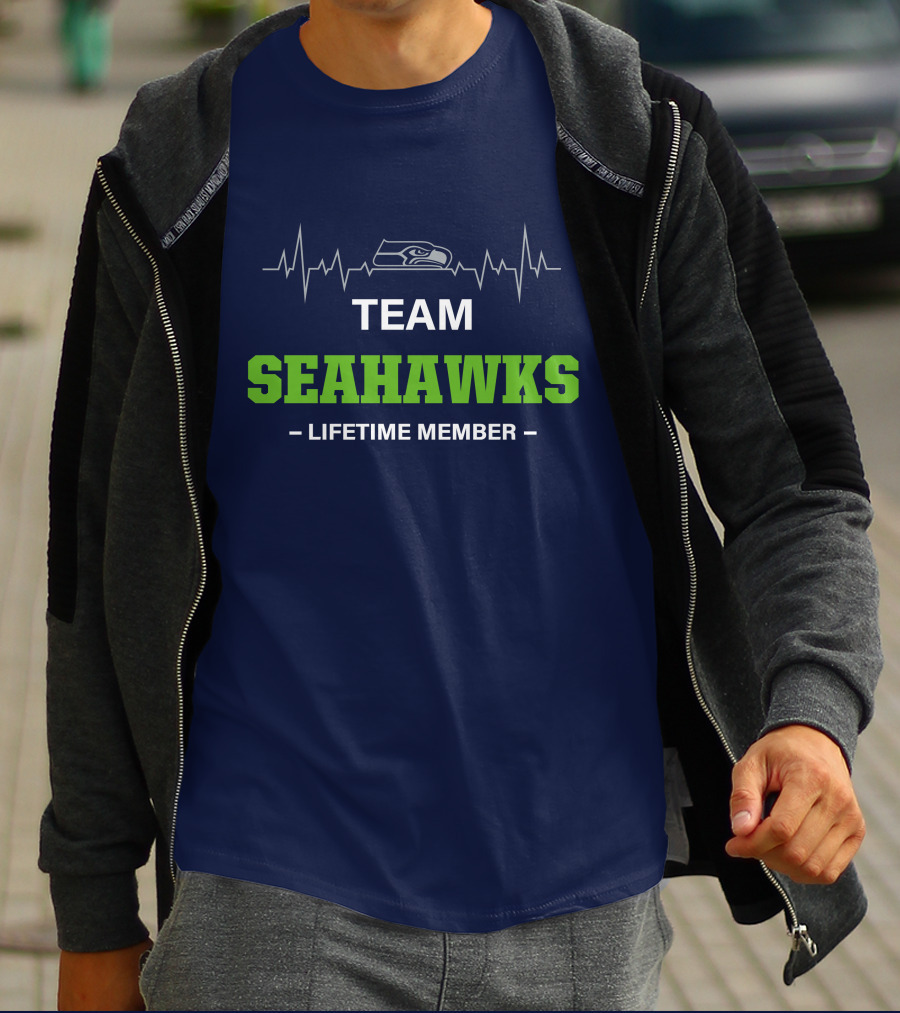 Team Seahawks Lifetime Member T-Shirt
