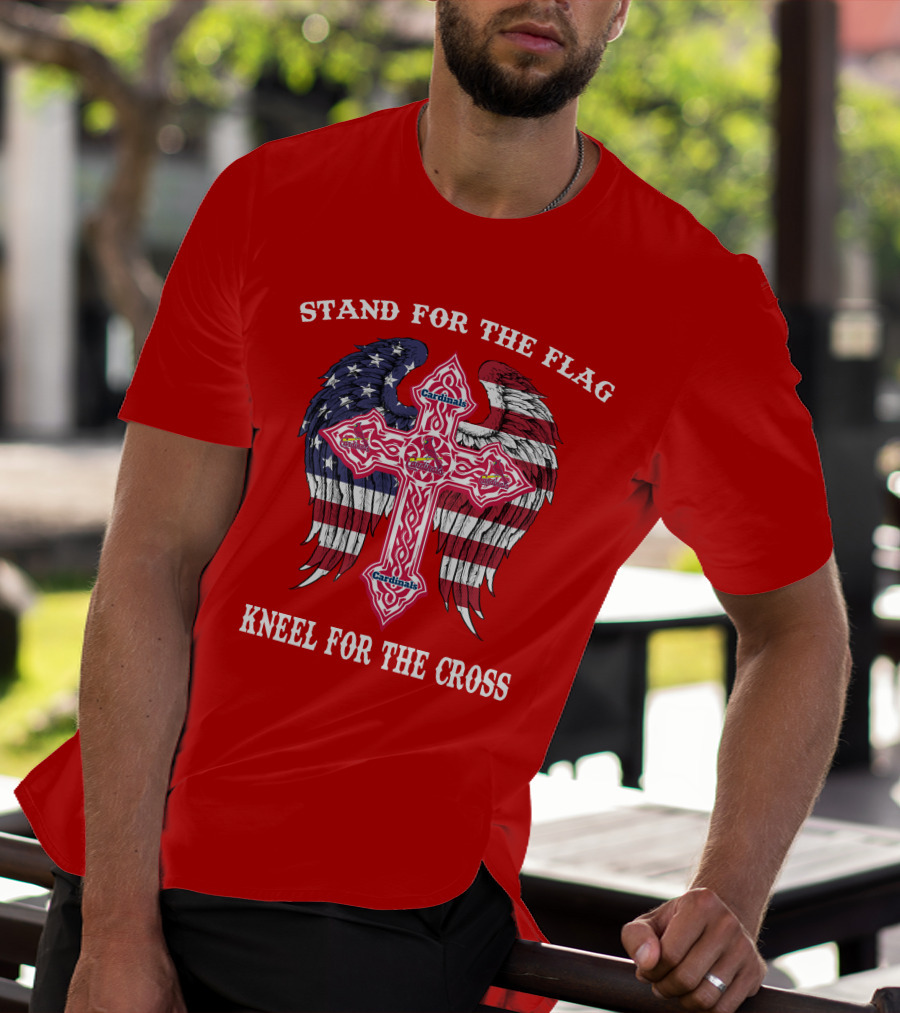 Stand For The Flag Kneel For The Cross St. Louis Cardinals T-Shirt