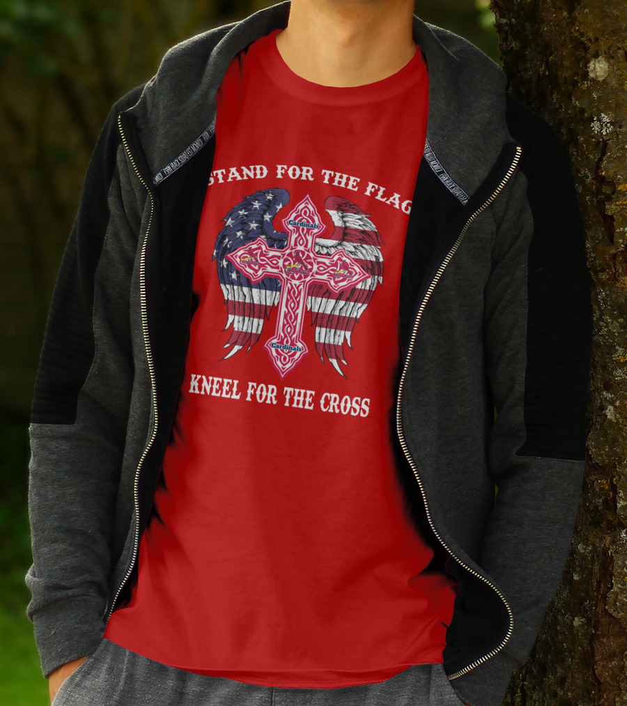 Stand For The Flag Kneel For The Cross St. Louis Cardinals T-Shirt