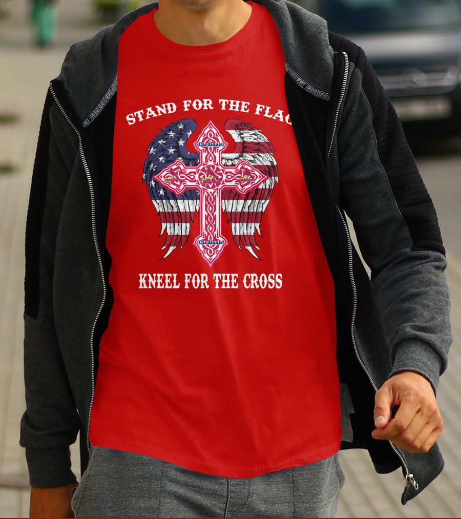 Stand For The Flag Kneel For The Cross St. Louis Cardinals T-Shirt