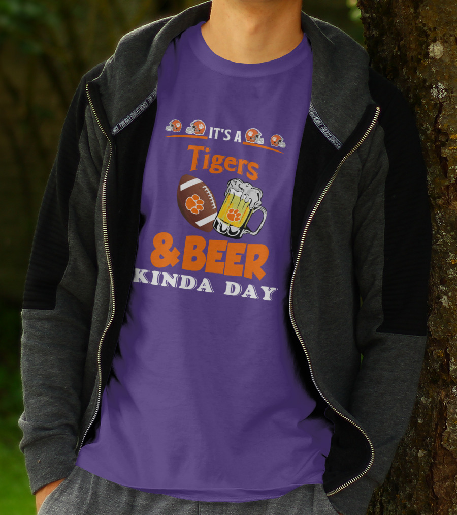 It's A Clemson Tigers Football And Beer Kinda Day T-Shirt