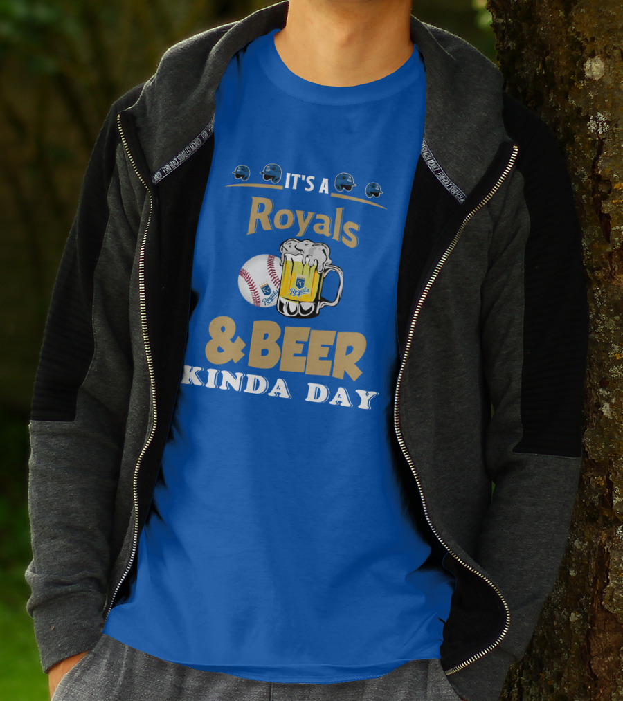 Kansas City Royals Baseball And Beer Kinda Day T-Shirt