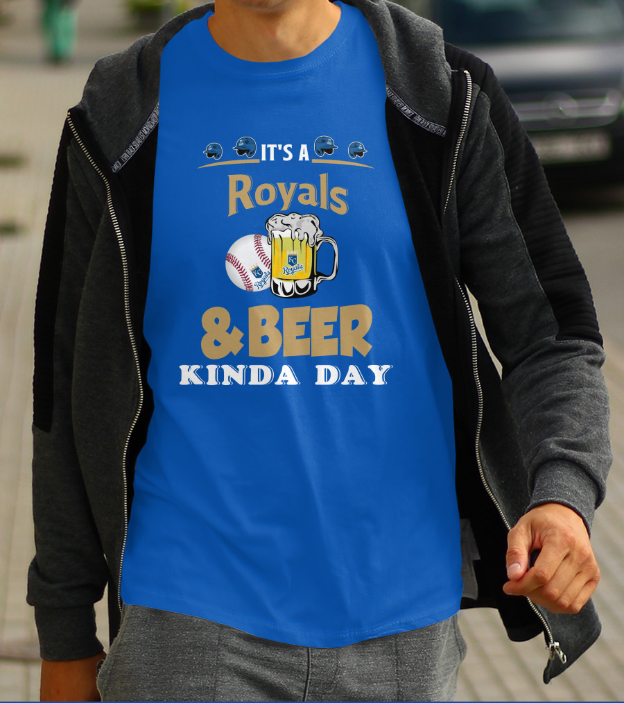 Kansas City Royals Baseball And Beer Kinda Day T-Shirt