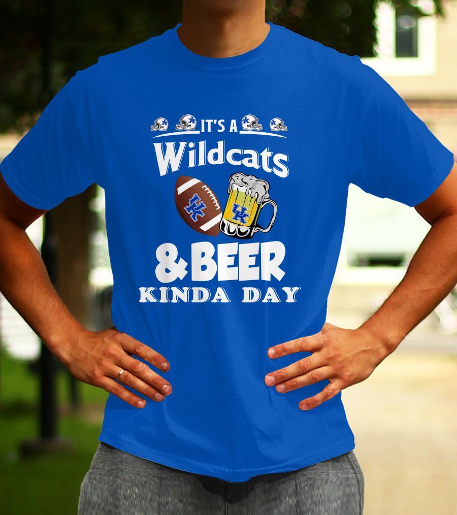 It's A Wildcats Football Beer Kinda Day T-Shirt