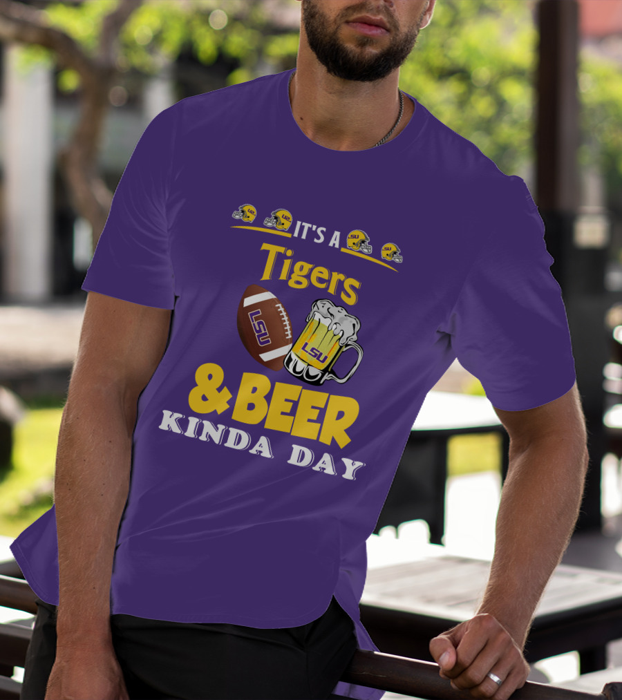 LSU Tigers Football And Beer Celebration Day T-Shirt