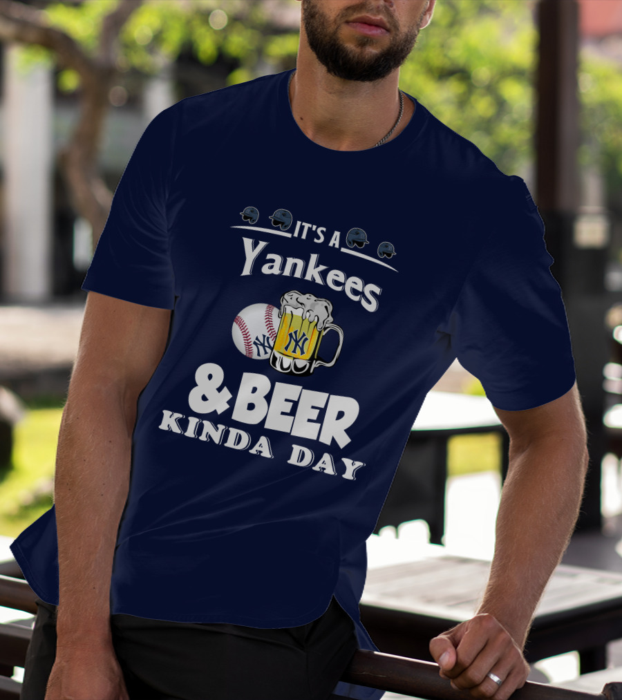 Yankees Baseball And Beer Fans Perfect Day T-Shirt
