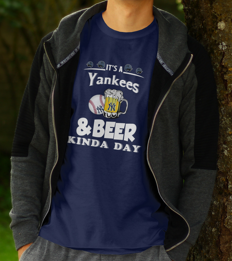 Yankees Baseball And Beer Fans Perfect Day T-Shirt