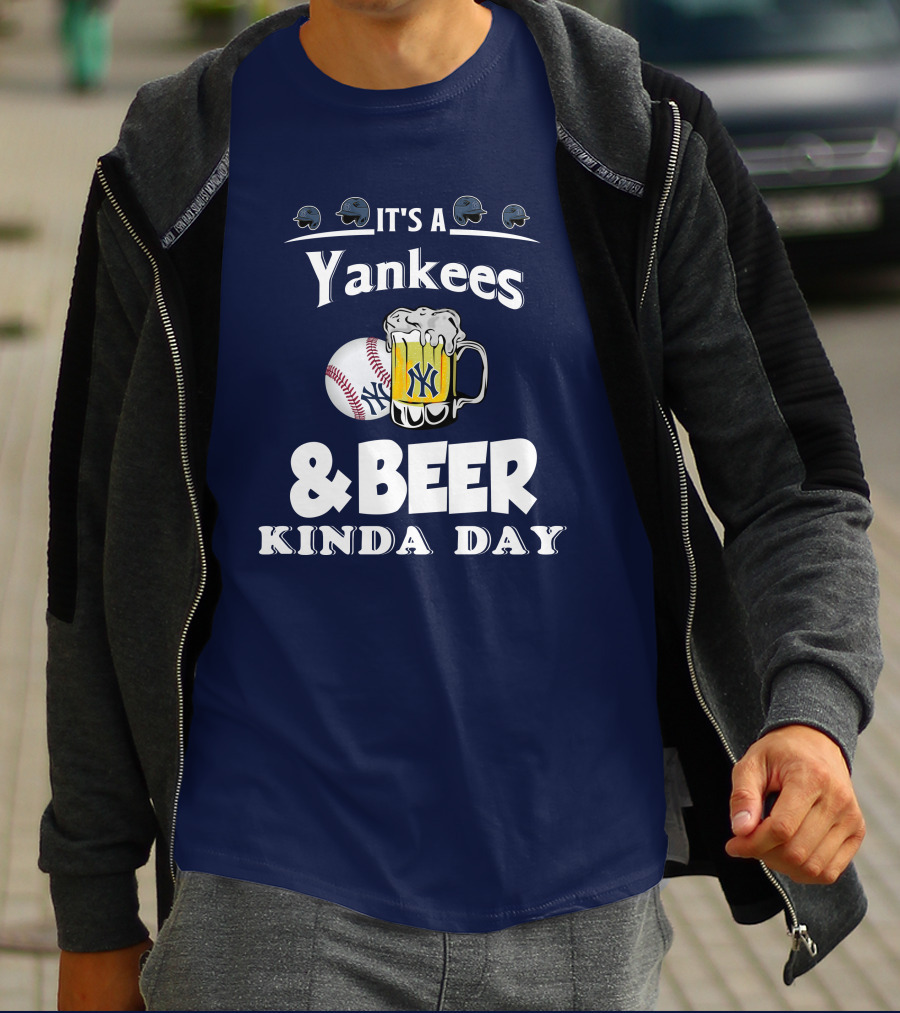 Yankees Baseball And Beer Fans Perfect Day T-Shirt
