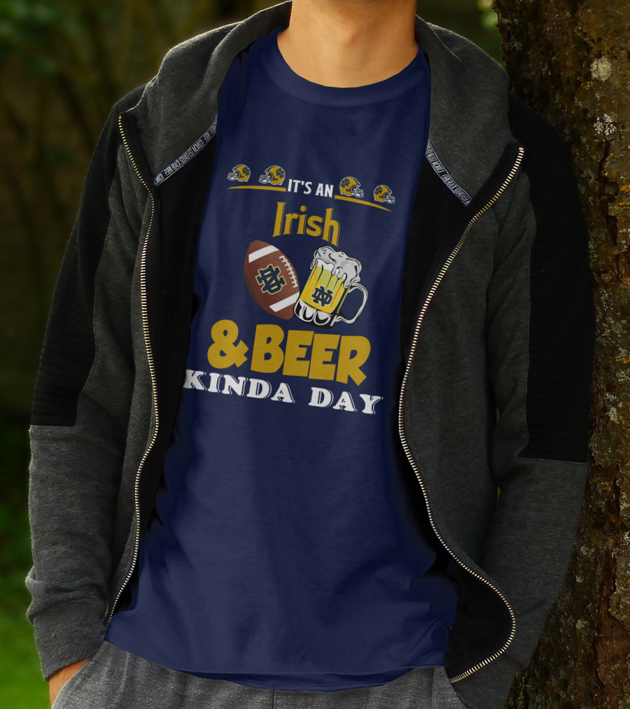 It's An Irish And Beer Kinda Day With Football Helmets And Mug T-Shirt
