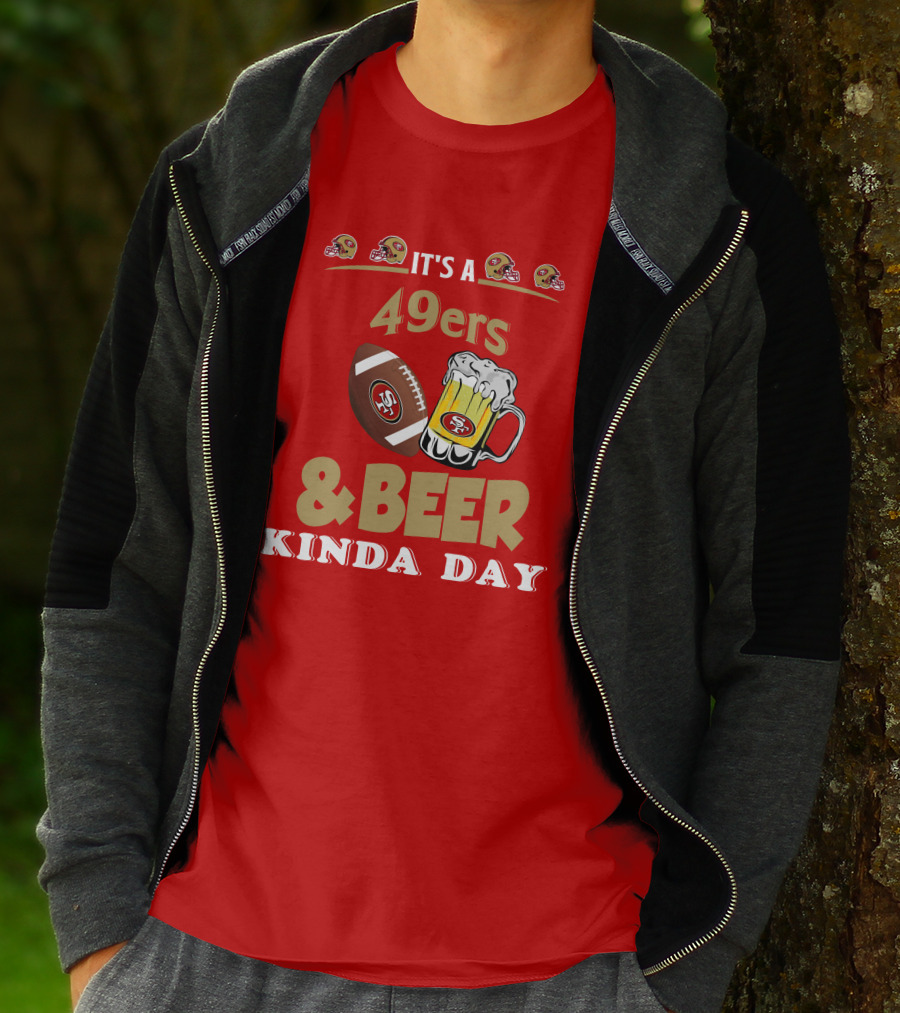 San Francisco 49ers Football And Beer Day T-Shirt