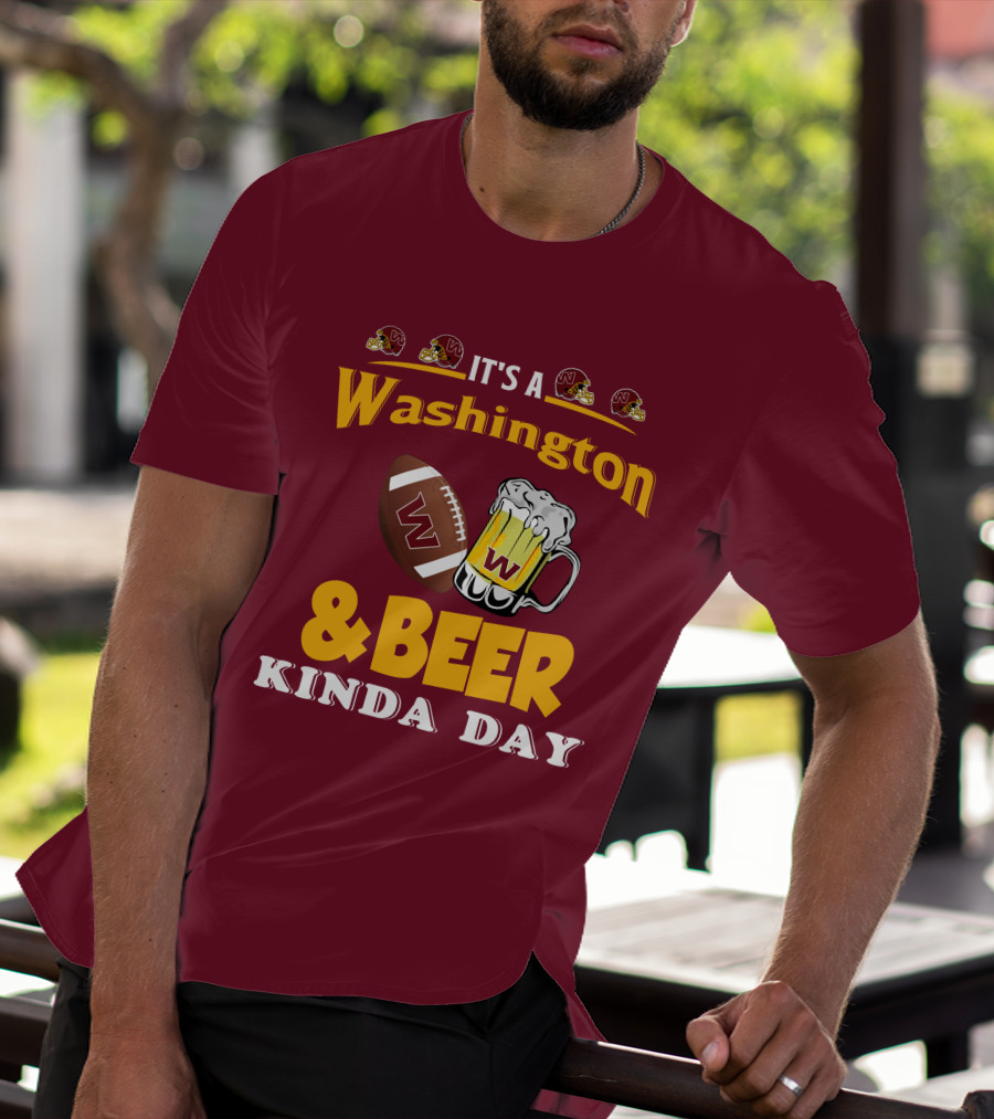Washington Football And Beer Celebration Day T-Shirt