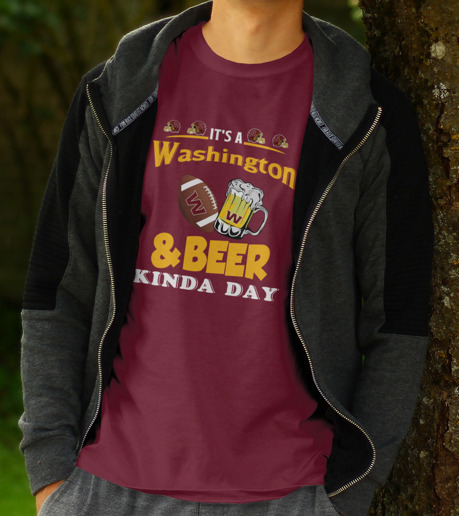Washington Football And Beer Celebration Day T-Shirt