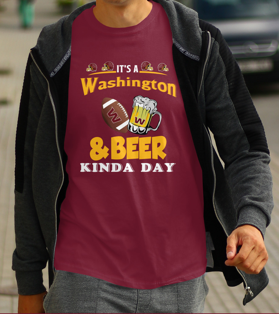 Washington Football And Beer Celebration Day T-Shirt