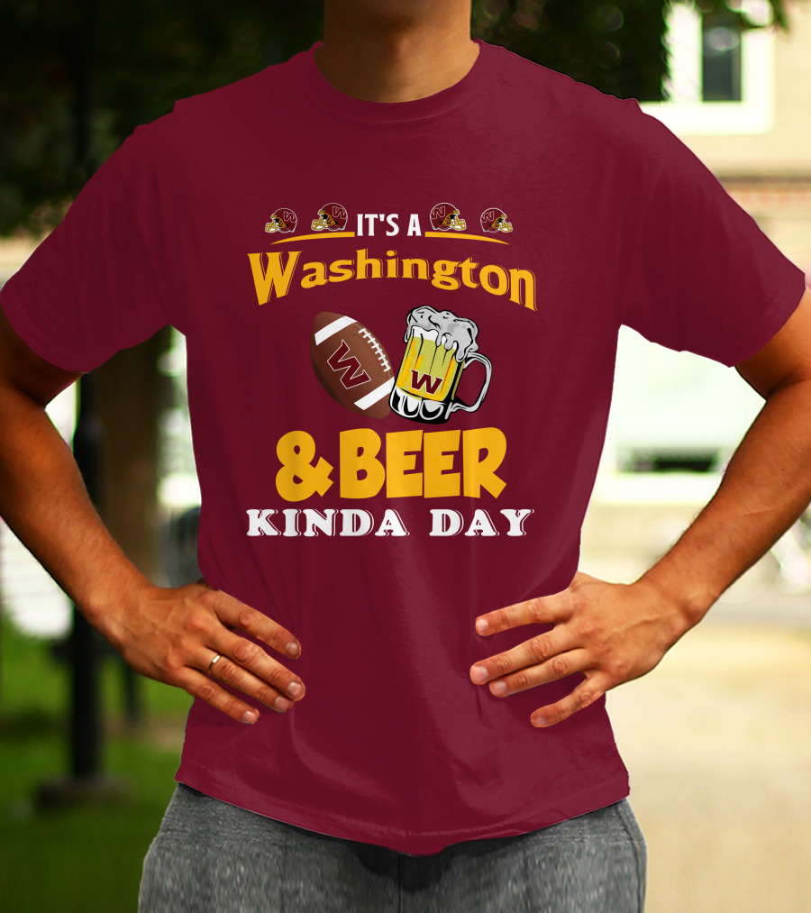 Washington Football And Beer Celebration Day T-Shirt