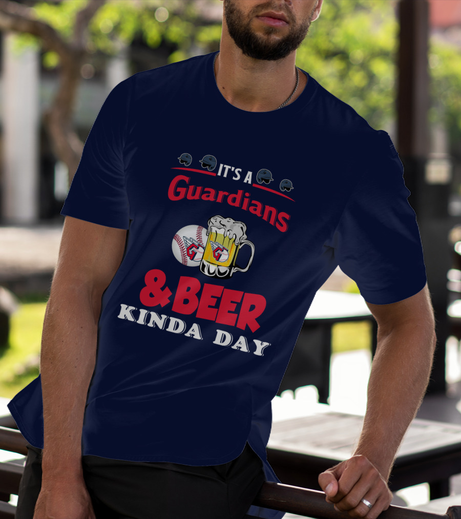 It's A Cleveland Guardians And Beer Kinda Day Baseball Mug T-Shirt