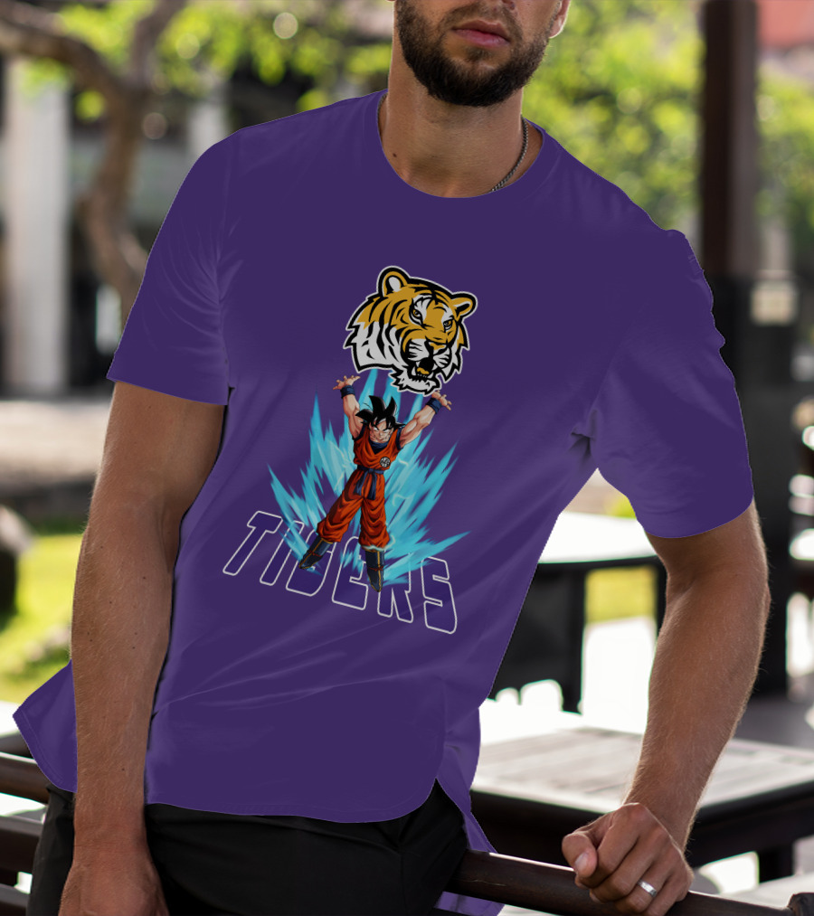 Lsu Tigers Super Saiyan Goku Power Up T-Shirt