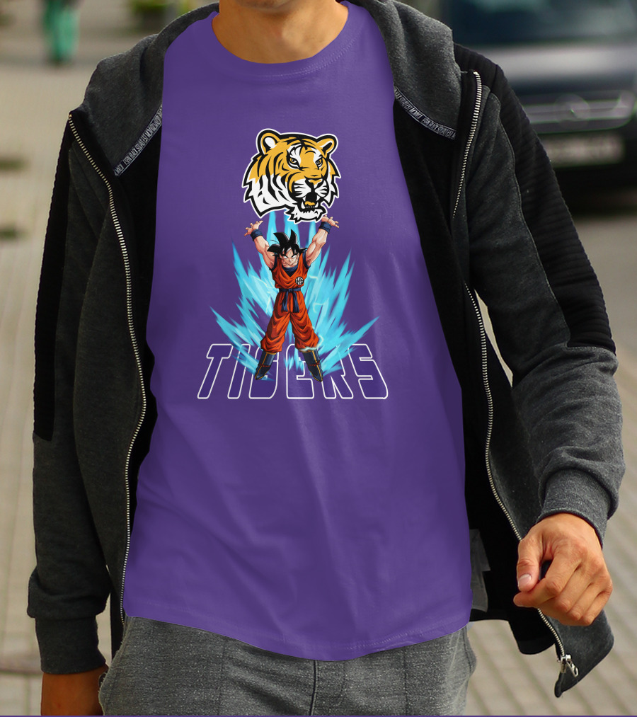 Lsu Tigers Super Saiyan Goku Power Up T-Shirt