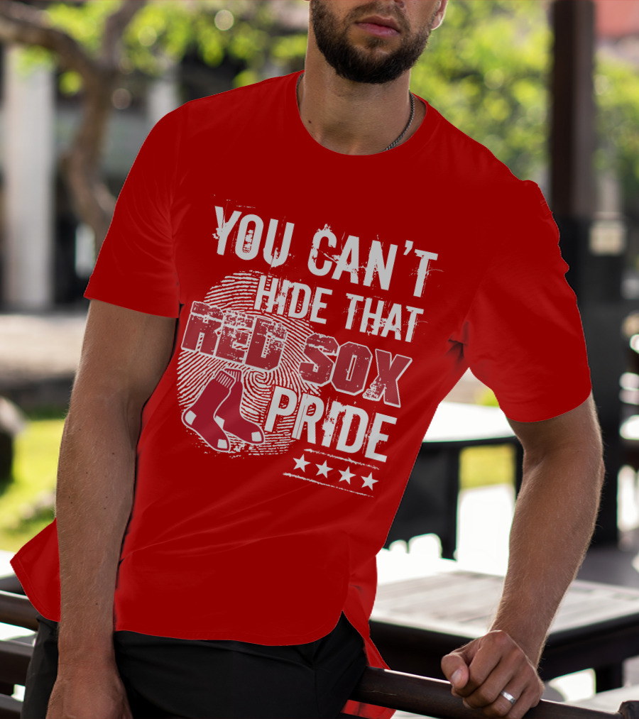 You Can't Hide That Red Sox Pride With Sock And Stars T-Shirt
