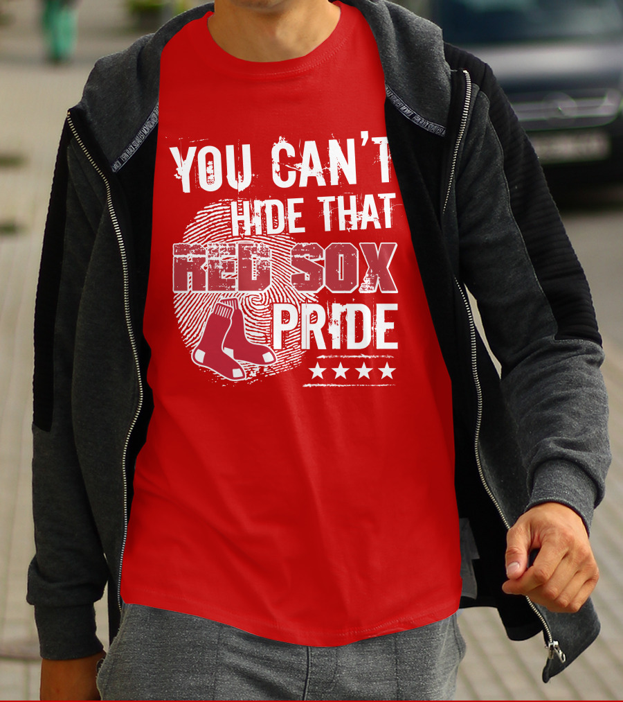 You Can't Hide That Red Sox Pride With Sock And Stars T-Shirt