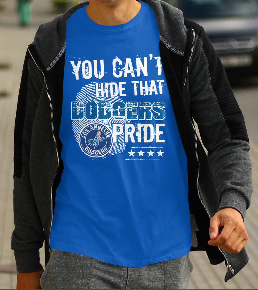 You Can't Hide That Los Angeles Dodgers Pride With Stars T-Shirt