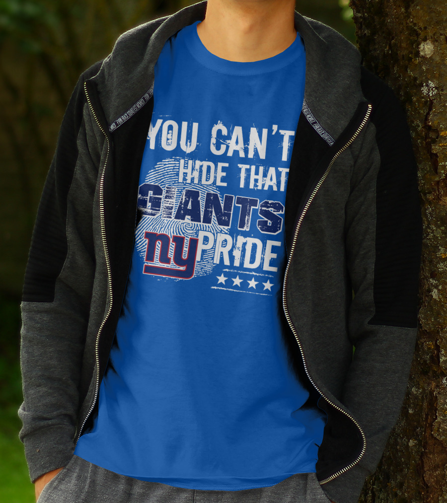 You Can't Hide That New York Giants Pride Ny Logo Stars T-Shirt