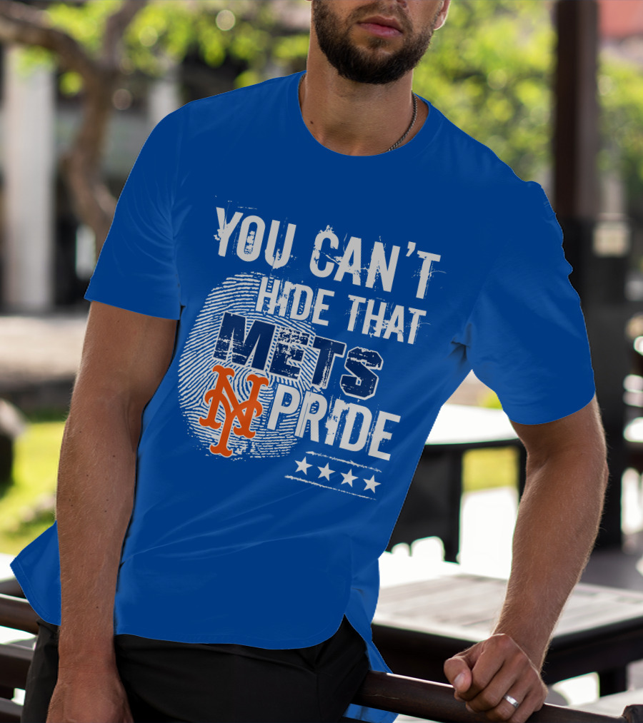 You Can't Hide That Mets Pride With New York Mets Logo And Stars T-Shirt