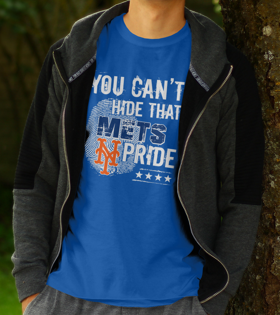 You Can't Hide That Mets Pride With New York Mets Logo And Stars T-Shirt