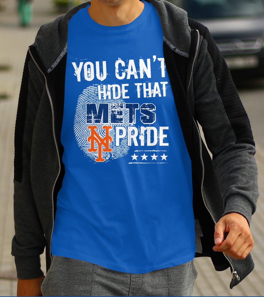 You Can't Hide That Mets Pride With New York Mets Logo And Stars T-Shirt