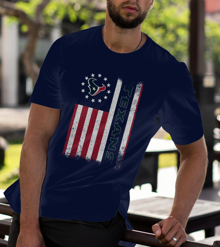 Houston Texans American Flag Texans T-Shirt