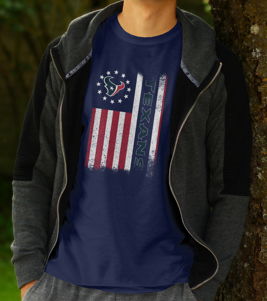 Houston Texans American Flag Texans T-Shirt