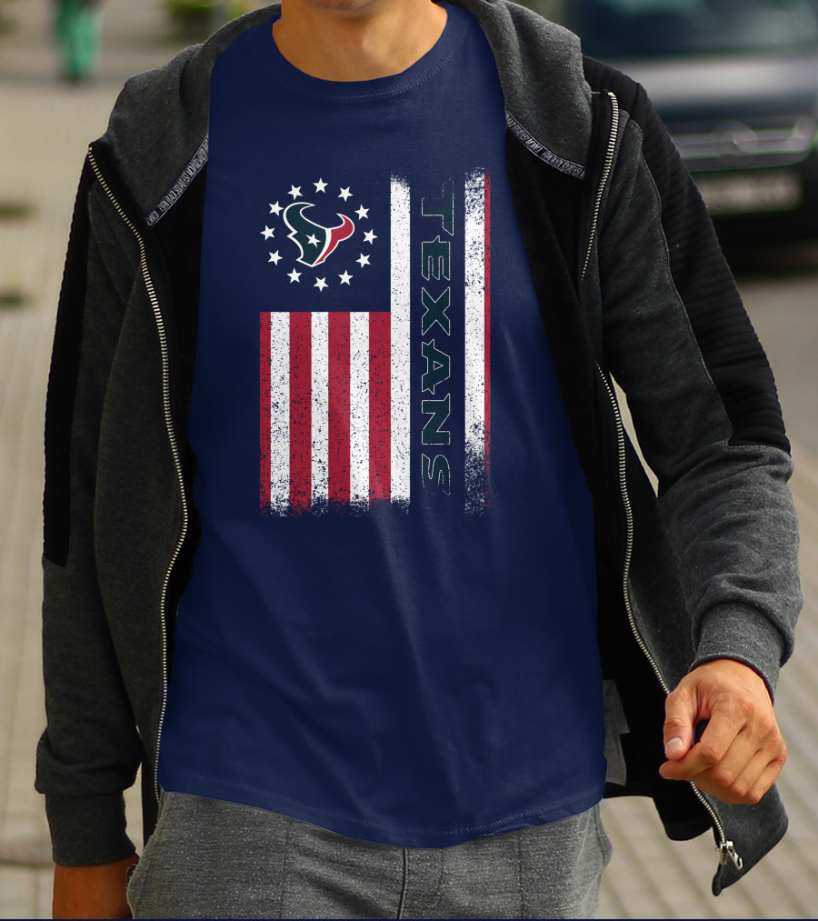 Houston Texans American Flag Texans T-Shirt