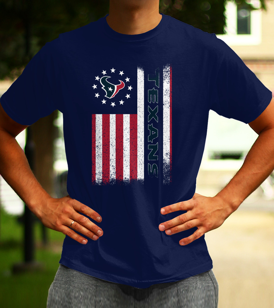 Houston Texans American Flag Texans T-Shirt