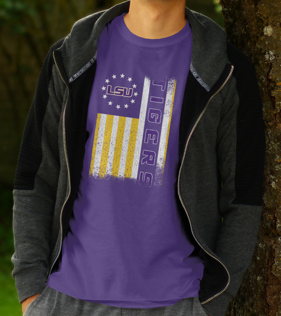 Lsu Tigers Stars And Stripes T-Shirt