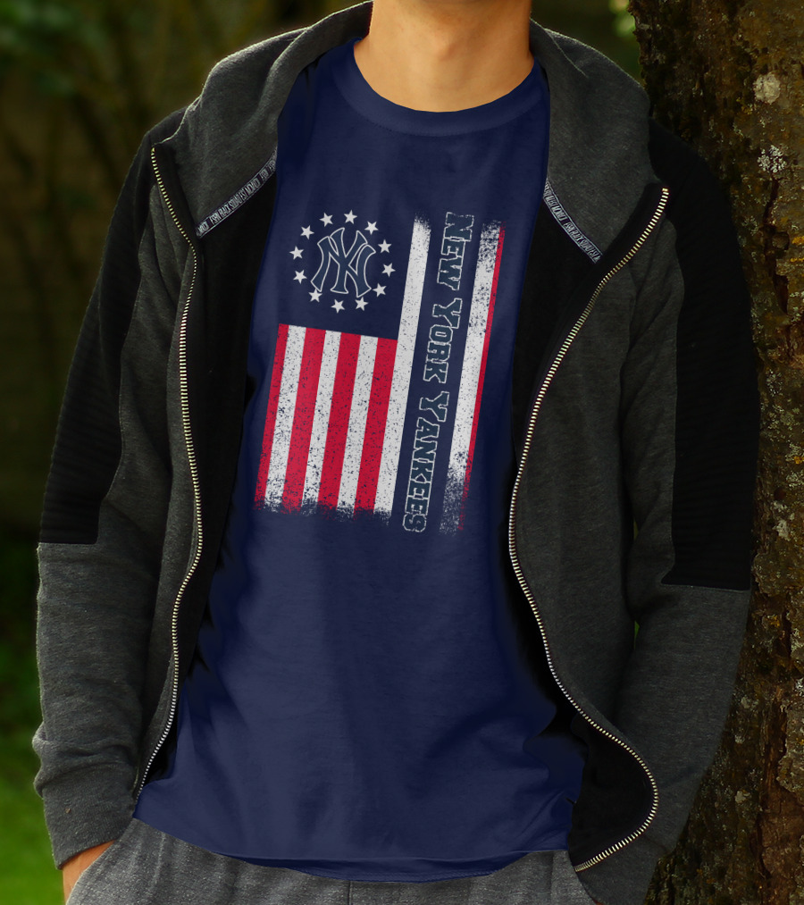 New York Yankees American Flag Stars And Stripes T-Shirt