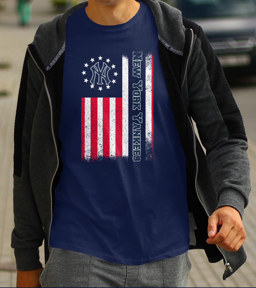New York Yankees American Flag Stars And Stripes T-Shirt