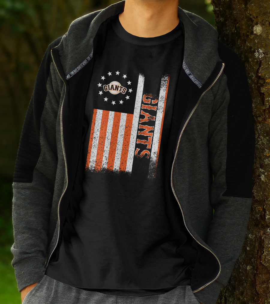 San Francisco Giants American Flag Themed Giants Stars And Stripes T-Shirt