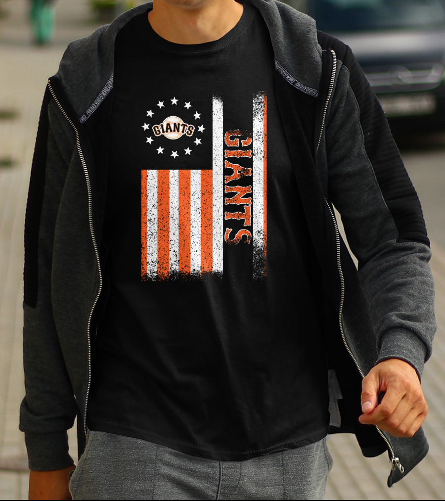 San Francisco Giants American Flag Themed Giants Stars And Stripes T-Shirt