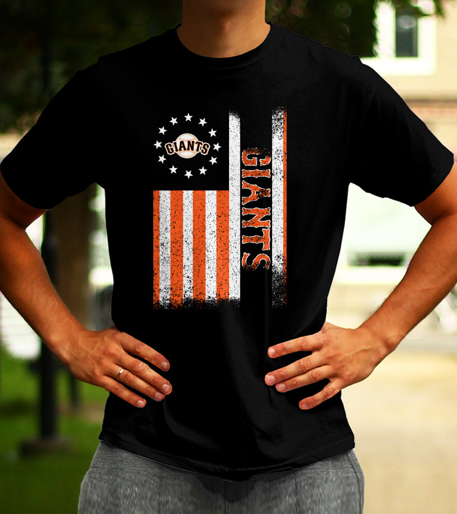 San Francisco Giants American Flag Themed Giants Stars And Stripes T-Shirt