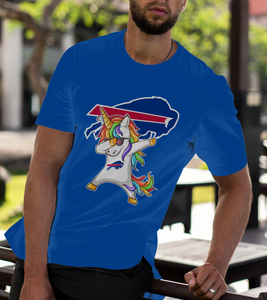 Buffalo Bills Unicorn Dabbing NFL Fan T-Shirt