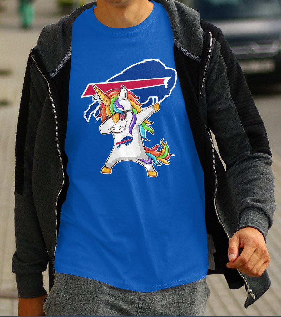 Buffalo Bills Unicorn Dabbing NFL Fan T-Shirt