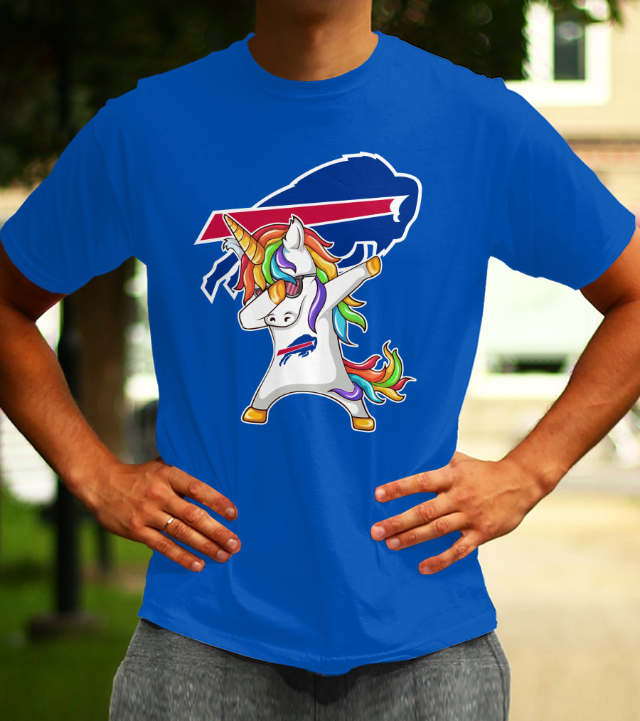 Buffalo Bills Unicorn Dabbing NFL Fan T-Shirt