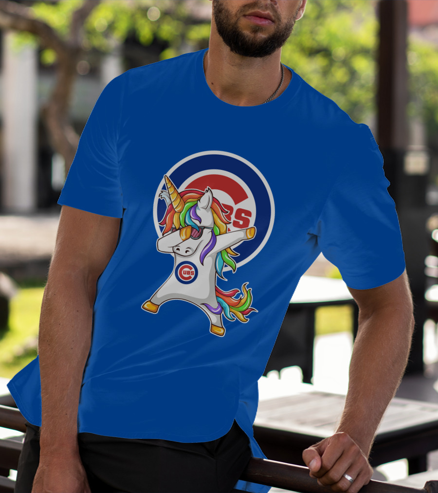 Chicago Cubs Unicorn Dabbing T-Shirt