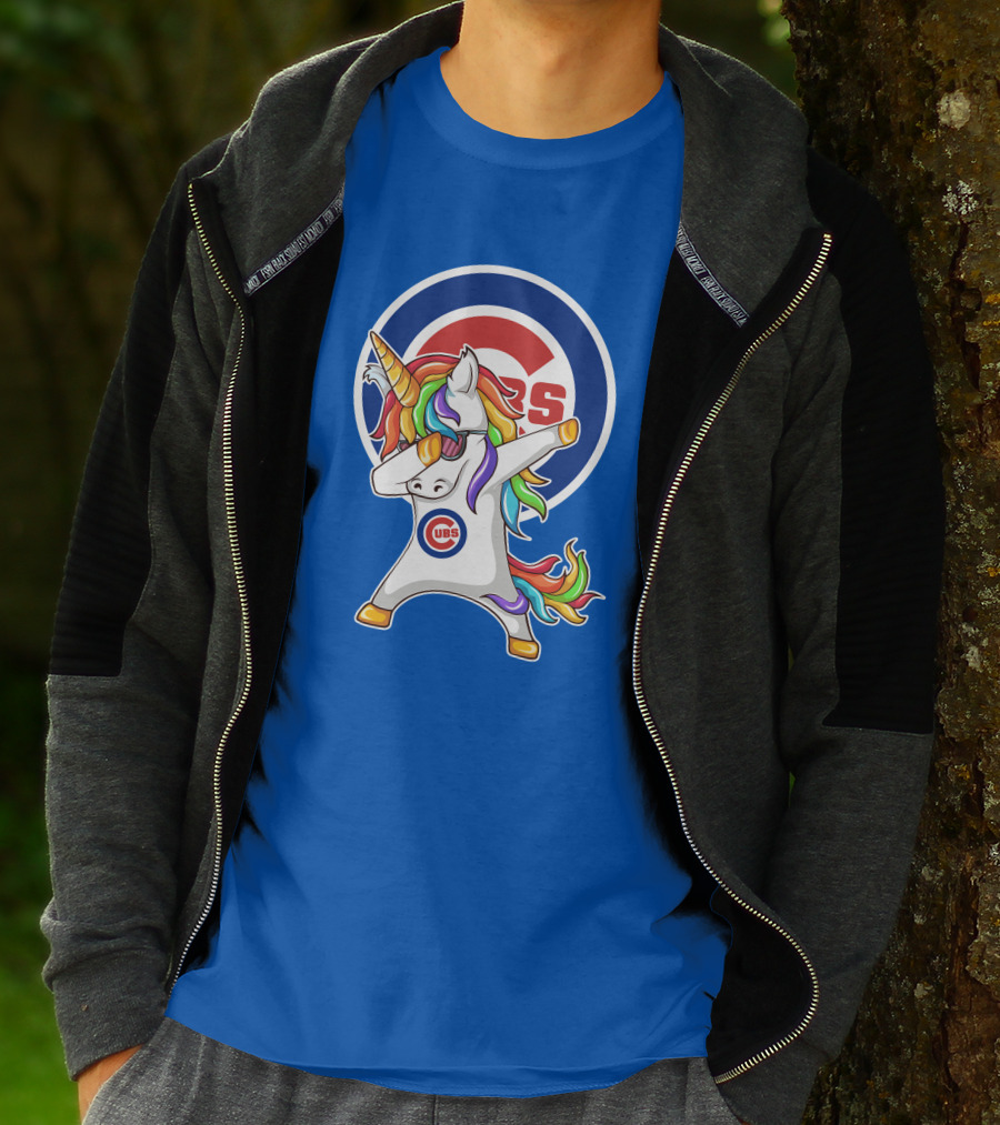 Chicago Cubs Unicorn Dabbing T-Shirt