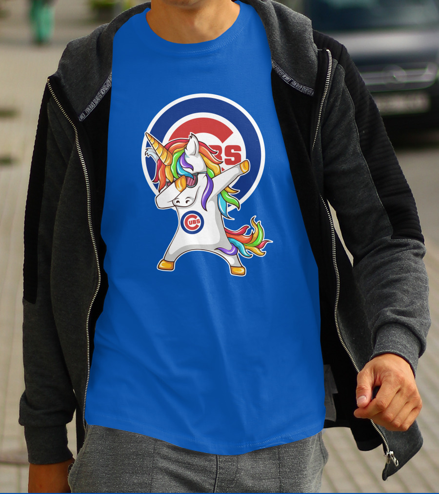 Chicago Cubs Unicorn Dabbing T-Shirt