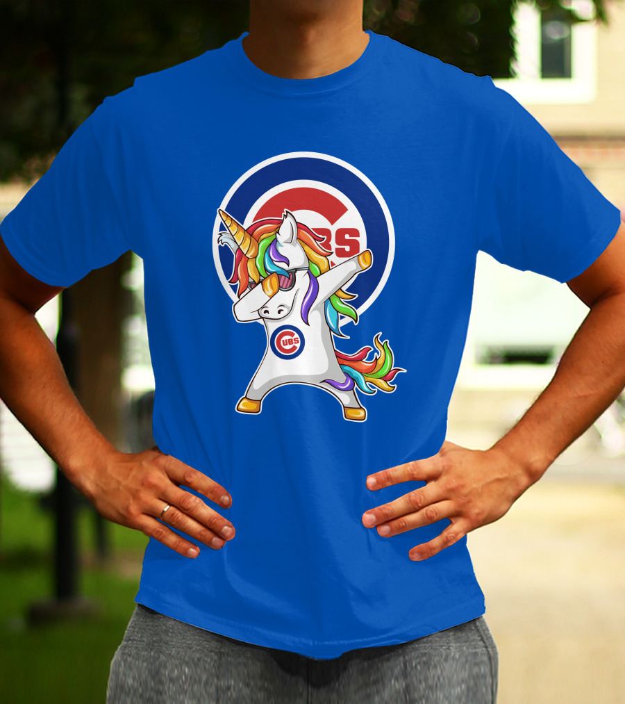 Chicago Cubs Unicorn Dabbing T-Shirt
