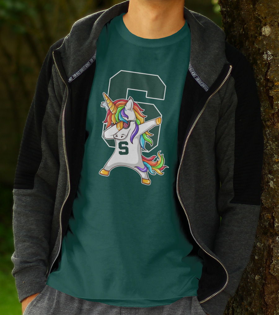 Michigan State Spartans Unicorn Dabbing S T-Shirt