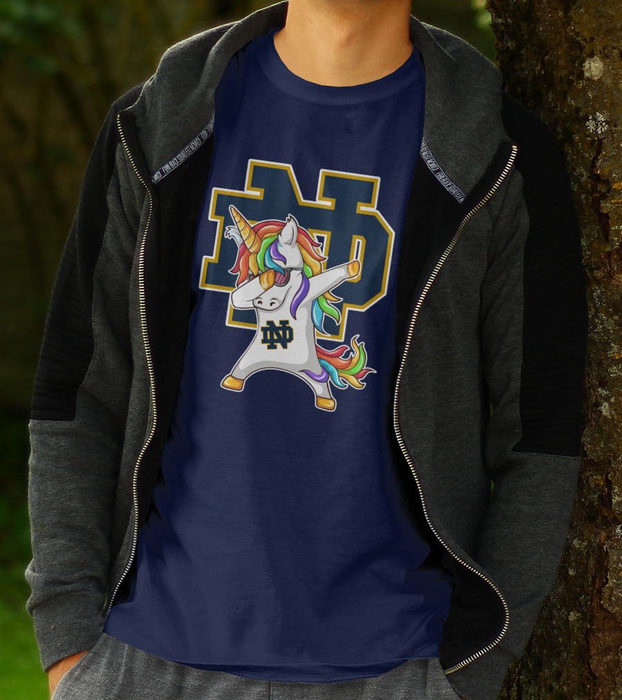 Notre Dame Fighting Irish Dab Unicorn ND T-Shirt