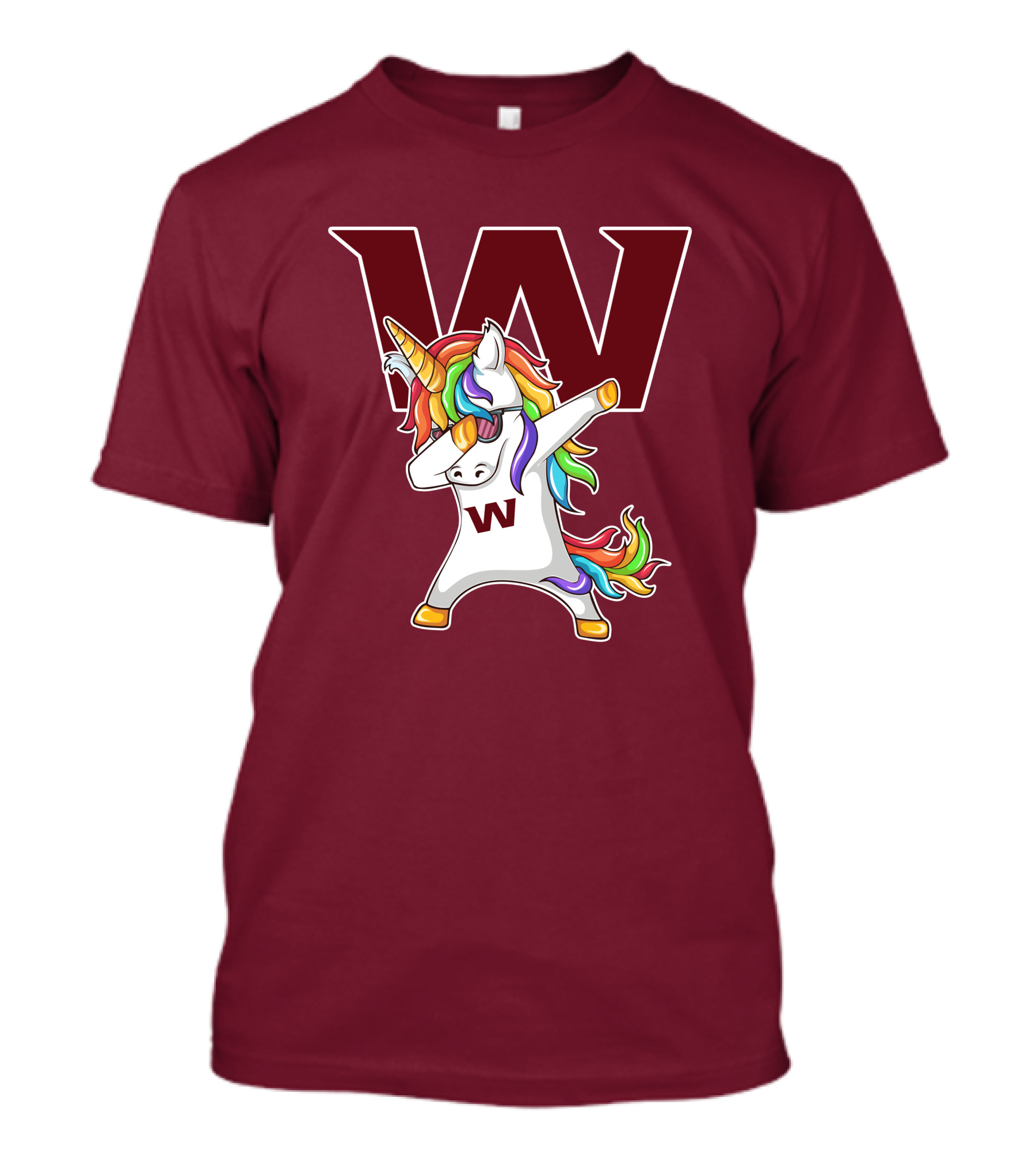 Washington Football Team Unicorn Dabbing W T-Shirt