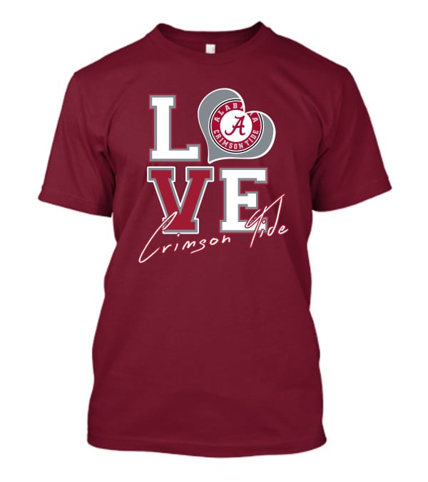 LOVE Alabama Crimson Tide T-Shirt